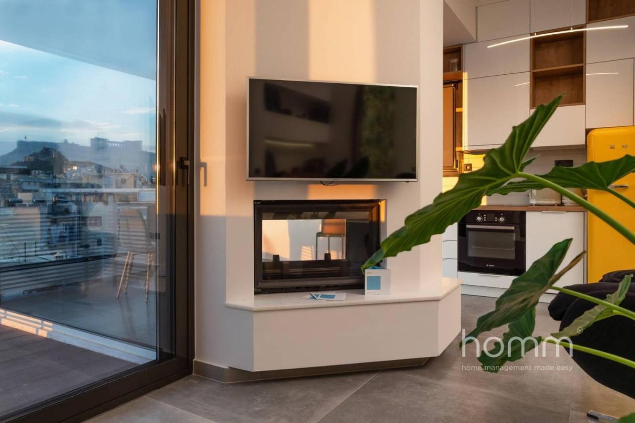 Apartament 59M² Homm Loft- Penthouse With Acropolis View,2Ppl Ateny Zewnętrze zdjęcie