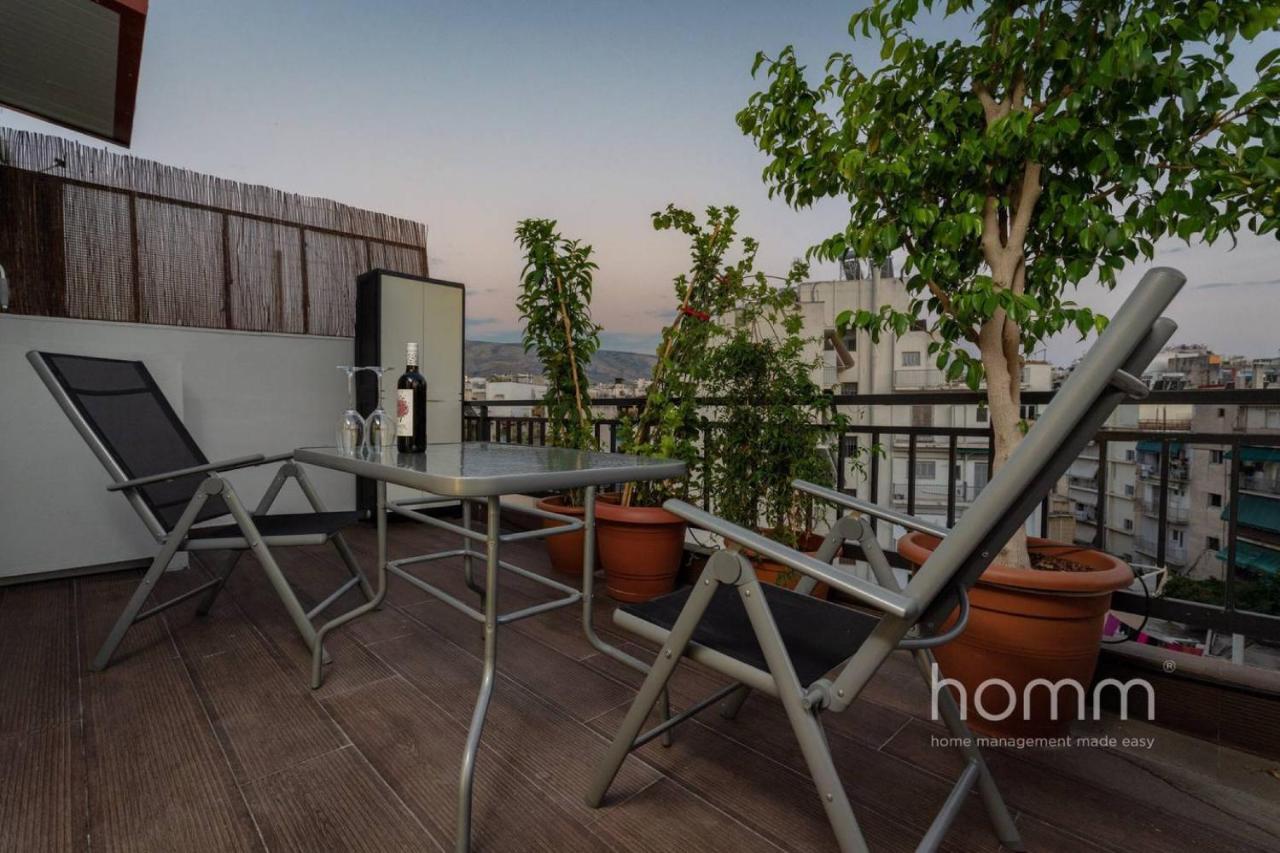 Apartament 59M² Homm Loft- Penthouse With Acropolis View,2Ppl Ateny Zewnętrze zdjęcie